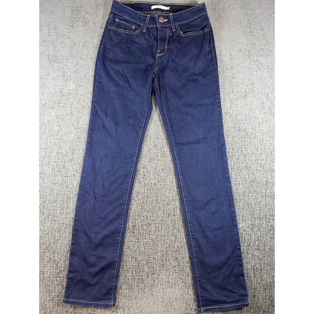 Levis 712 Slim Jeans Womens 28 Dark Wash Indigo Denim Straight Leg Mid Rise